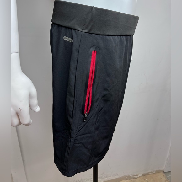 SPYDER MEN'S ACTIVE WEAR,BLACK,L,2 POCKETS W/RED ZIPPER,3D LOGO DIFFERENT SHADES - Picture 4 of 14